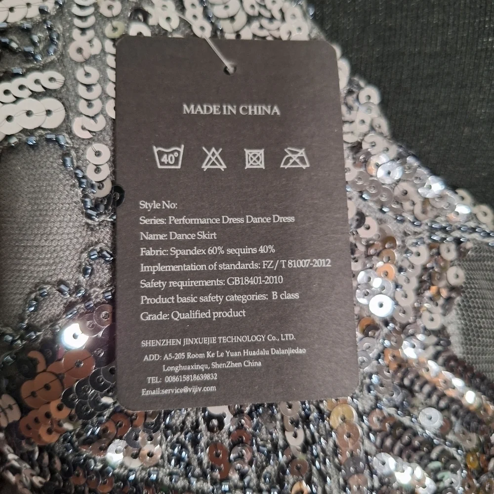 NWT. Vision For Innovation Beaded Dress -szL